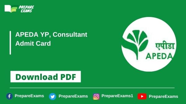 APEDA-YP-Consultant-Admit-Card