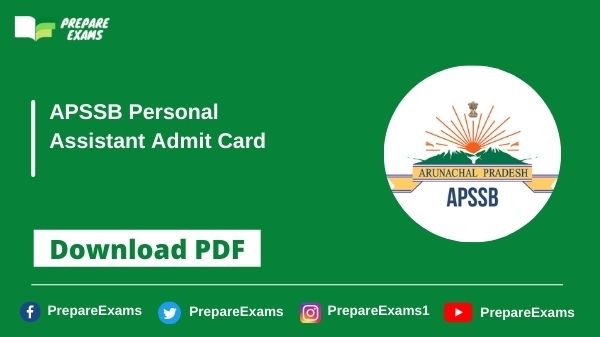 APSSB-Personal-Assistant-Admit-Card