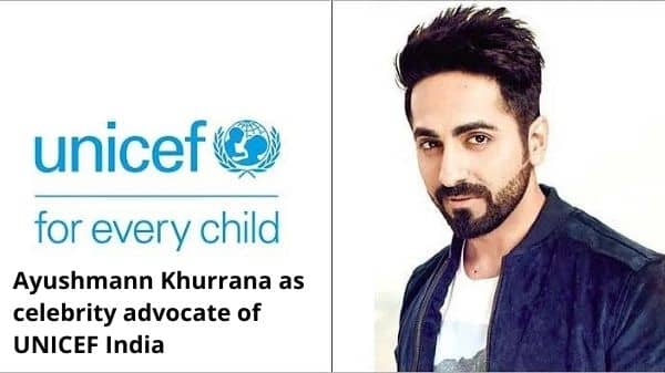 Ayushmann Khurrana as celebrity advocate of UNICEF India