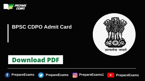 BPSC-CDPO-Admit-Card