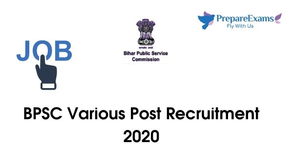 BPSC Various Post Recruitment 2020