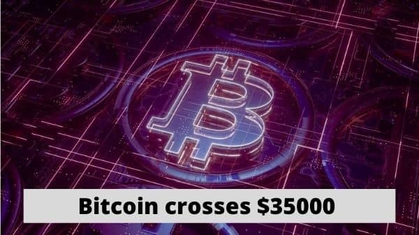 Bitcoin crosses $35000