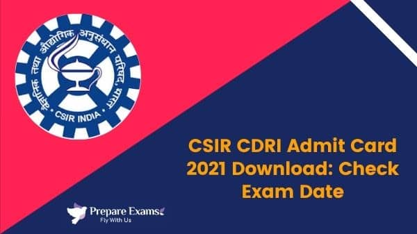 CSIR-CDRI-Admit-Card-2021-Download
