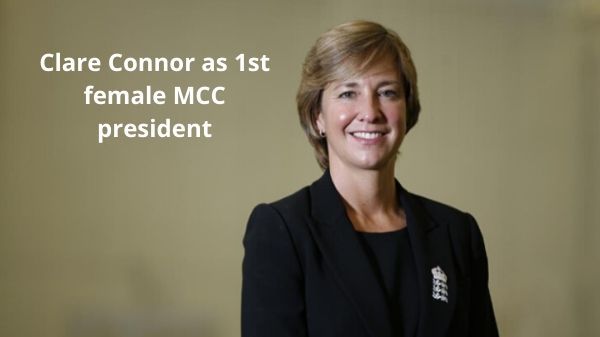 Clare Connor as 1st female MCC president