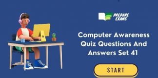 Computer Awareness Quiz Questions And Answers Set 41
