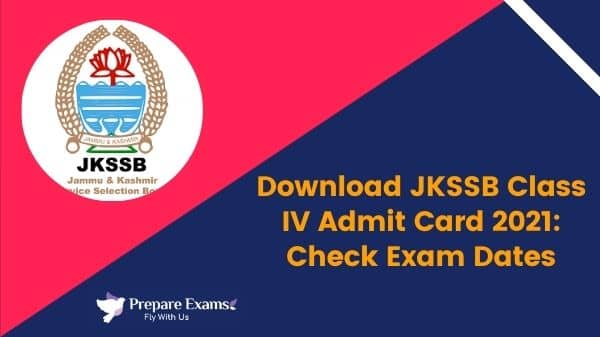 Download JKSSB Class IV Admit Card 2021: Check Exam Dates
