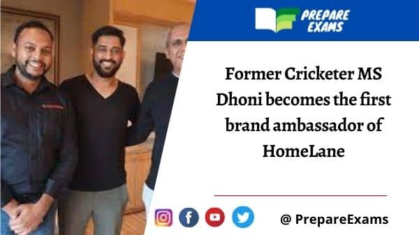 Former Cricketer MS Dhoni becomes the first brand ambassador of HomeLane