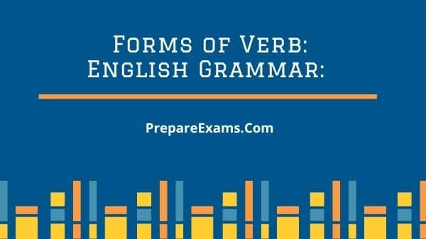Forms of Verb English Grammar
