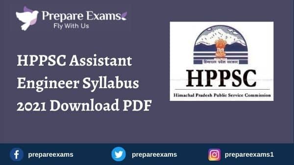 HPPSC Assistant Engineer Syllabus 2021 Download PDF
