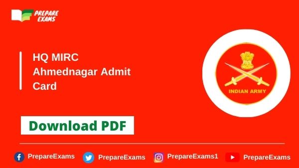 HQ-MIRC-Ahmednagar-Admit-Card