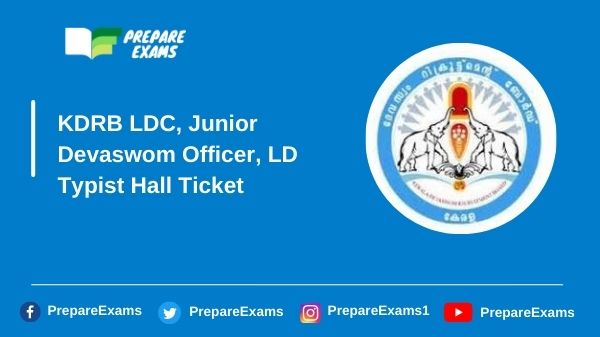 KDRB-LDC-Junior-Devaswom-Officer-LD-Typist-Hall-Ticket