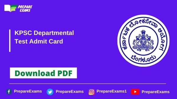 KPSC-Departmental-Test-Admit-Card