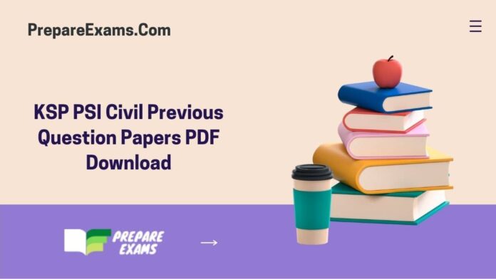 KSP PSI Civil Previous Question Papers PDF Download