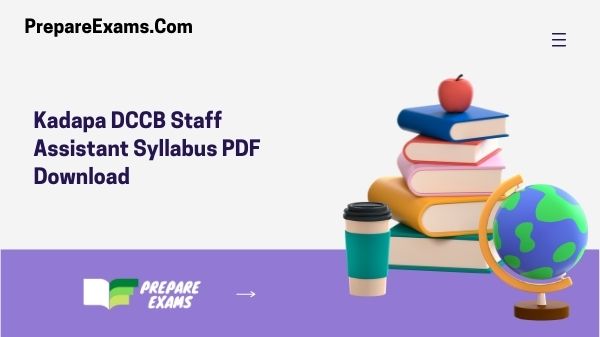 Kadapa DCCB Staff Assistant Syllabus PDF Download