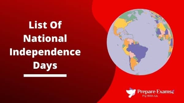 List Of National Independence Days