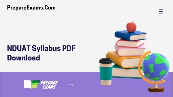 NDUAT Syllabus PDF Download