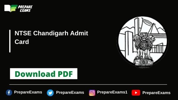 NTSE-Chandigarh-Admit-Card