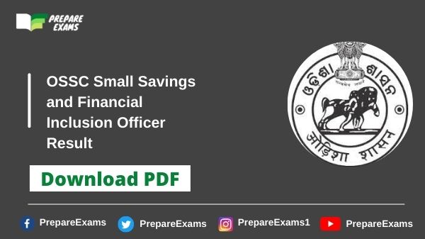 OSSC-Small-Savings-and-Financial-Inclusion-Officer-Result