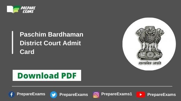 Paschim-Bardhaman-District-Court-Admit-Card