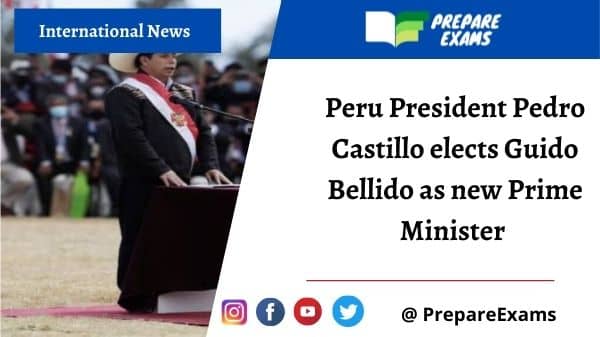 Peru President Pedro Castillo elects Guido Bellido as new Prime Minister