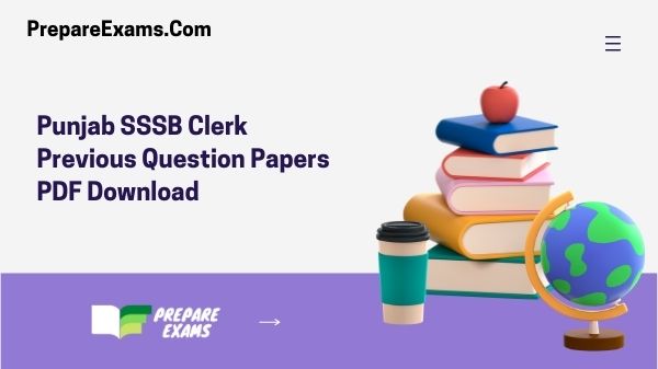 Punjab SSSB Clerk Previous Question Papers PDF Download
