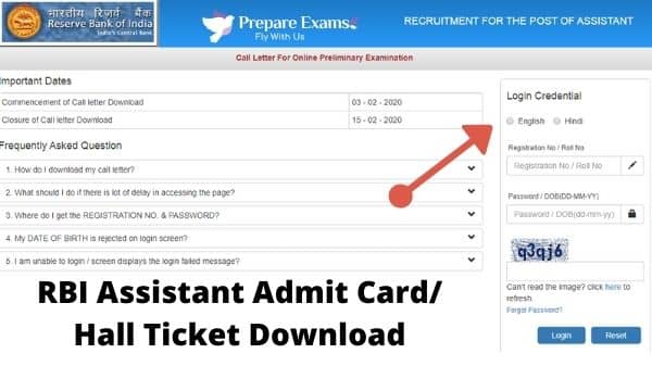 RBI-Assistant-Admit-Card-Download