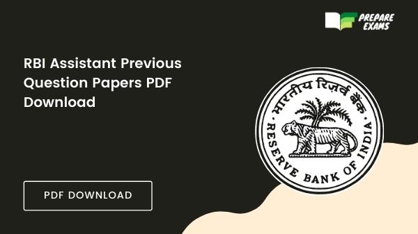 RBI Assistant Previous Question Papers PDF Download