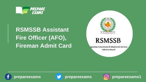 RSMSSB-Assistant-Fire-Officer-AFO-Fireman-Admit-Card