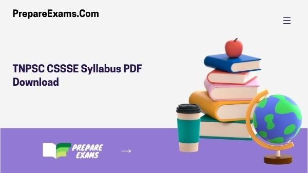 TNPSC CSSSE Syllabus PDF Download