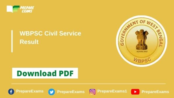 WBPSC-Civil-Service-Prelims-Result