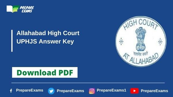 Allahabad High Court UPHJS Mains Answer Key