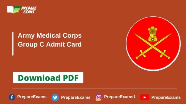 Army Medical Corps Group C Admit Card