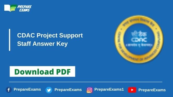 CDAC Project Support Staff Answer Key