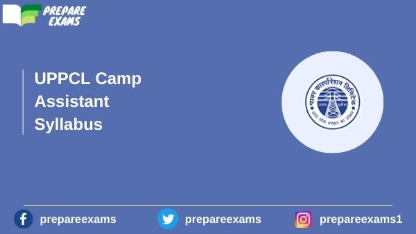 UPPCL Camp Assistant Syllabus - PrepareExams