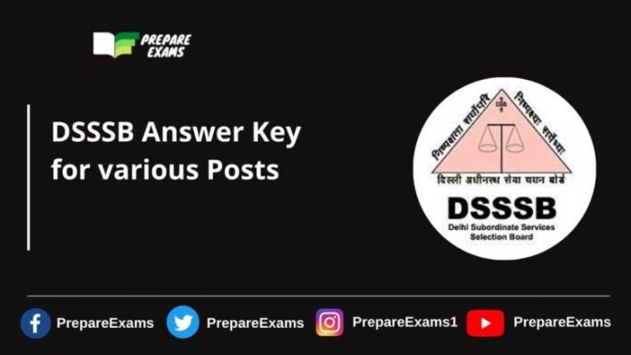 DSSSB Answer Key