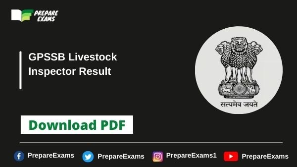 GPSSB Livestock Inspector Result