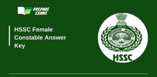 HSSC Female Constable Answer Key