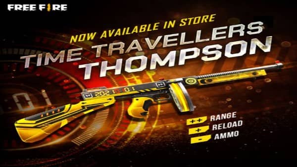 How to get Time Travellers Thompson skin in Free Fire