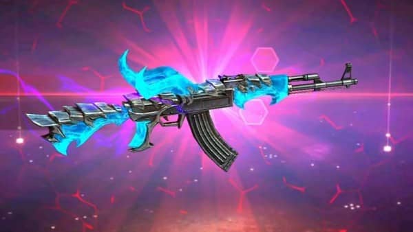 How to get free Blue Flame Draco AK skins in Free Fire