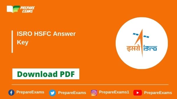 ISRO HSFC Answer Key