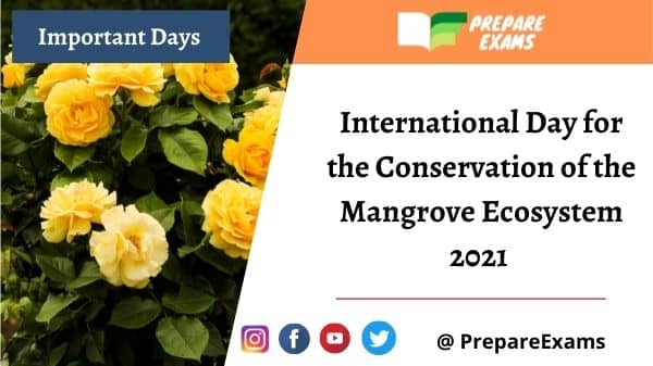 International Day for the Conservation of the Mangrove Ecosystem 2021