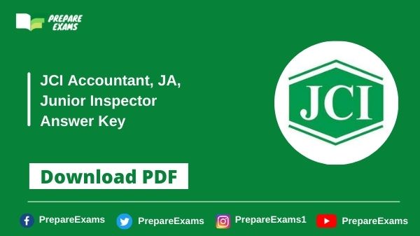 JCI Accountant, JA, Junior Inspector Answer Key