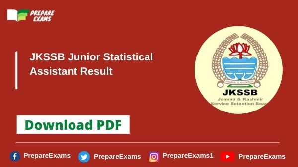 JKSSB-Junior-Statistical-Assistant-Result