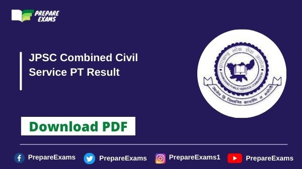 JPSC Combined Civil Service PT Revised Result