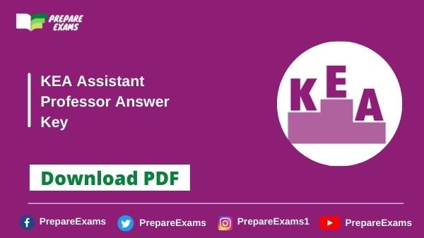KEA Assistant Professor Answer Key