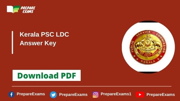Kerala PSC LDC Final Answer Key