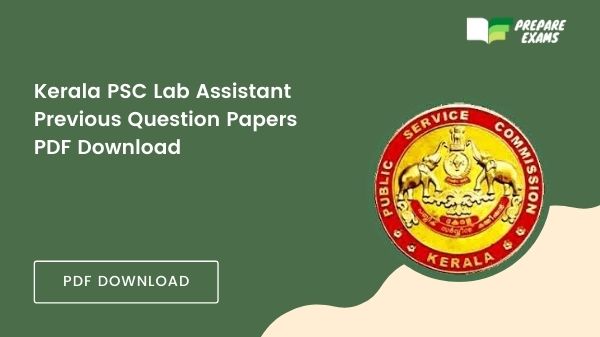Kerala PSC Lab Assistant Previous Question Papers PDF Download