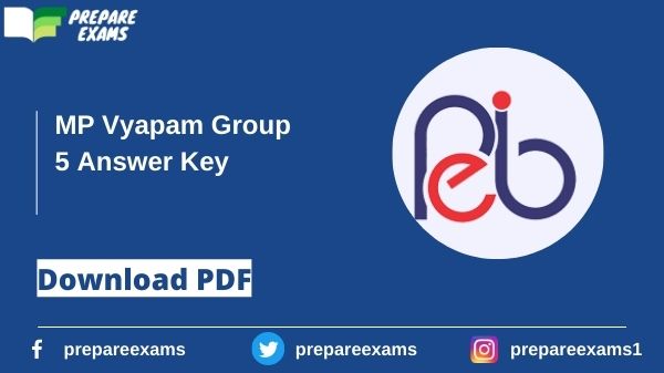 MP Vyapam Group 5 Answer Key