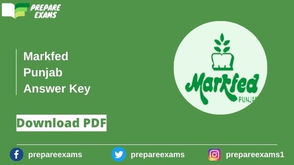 Markfed Punjab Answer Key