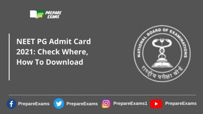 NEET PG Admit Card 2021: Check Where, How To Download